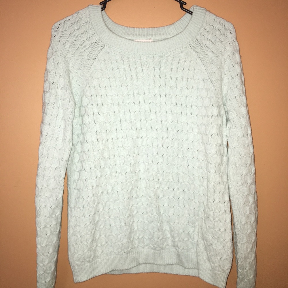 Light blue knit sweater
